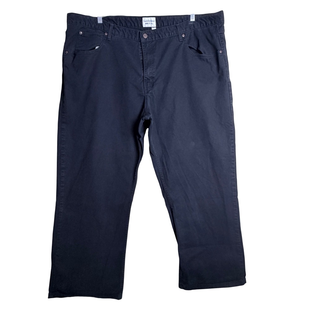 Saddlebred Jeans 48x30 Black Big & Tall Workwear Utility Everyday Pockets Cotton